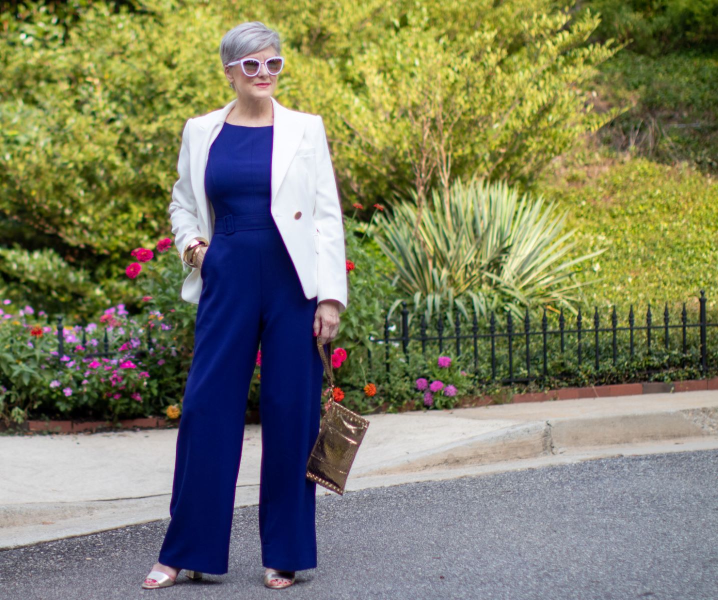 The Perfect Color Blazer To Pair With A Royal Blue Jumpsuit