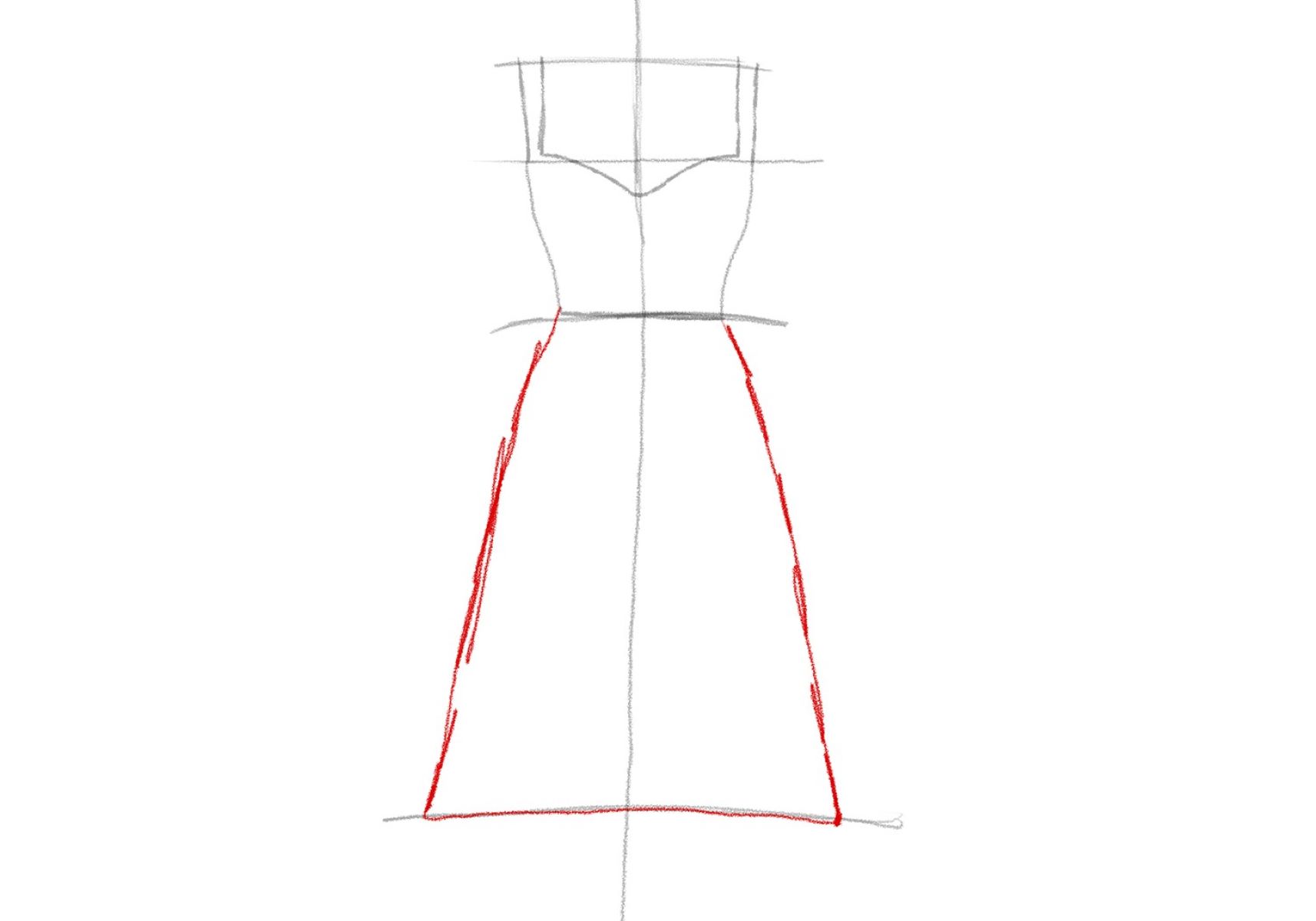 How To Draw A Dress